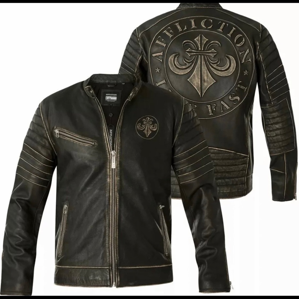 Affliction leather jacket